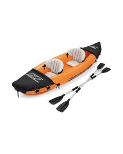 Kayak doble inflable lite-rapid + 2 remos e hinchador 321x88 cm bestway