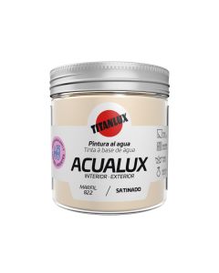 Pintura al agua manualidades acualux satinado 75 ml marfil titanlux