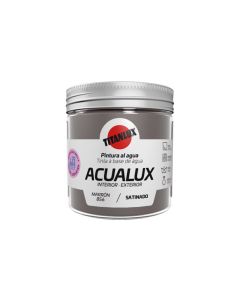 Pintura al agua manualidades acualux satinado 75 ml marron titanlux