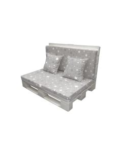 Cojin para palet 4 piezas estrella 120 x 80/50 x 12 cm ht