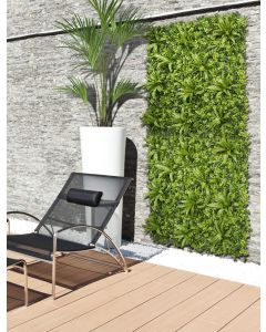Loseta jardin seto artificial vertical 100x100cm polietileno verde jungle norten