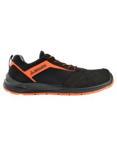 Zapato seguridad s1p t38 microfibra y mesh ultratranspirable negro/naranja flex bellota
