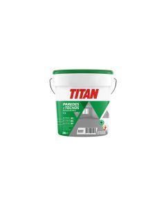Pintura acrilica mate interior-exterior blanco t3 titan 15 lt