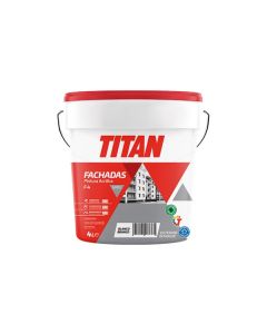 Pintura acrilica mate fachadas blanco f4 titan 4 lt