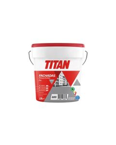 Pintura acrilica mate fachadas blanco f4 titan 15 lt