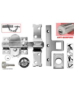 Cerrojo sobreponer boton/llave anti-bumping 50mm acero cromado 31-sa cromado int