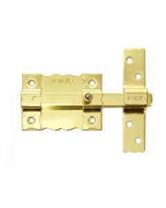 Pasador sobreponer sin llave 120x25mm acero dorado 8 interfer