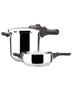 Olla cocina presion 03+06lt super rapida acero inox db magefesa