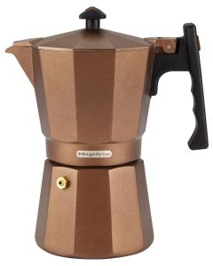 Cafetera italiana induccion aluminio cobre jamaica 9 tazas magefesa
