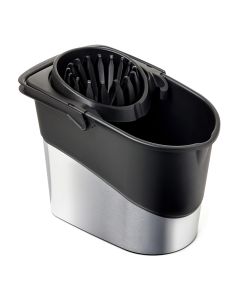 Cubo agua 14 lts con escurridor tatay polipropileno gris acero spider libre bpa