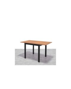 Mesa aluminio madera extensible kingsbury 75-126 x 70 cm import