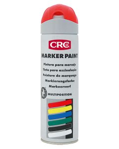 Pintura marcaje obra fluorescente spray rojo markerpaint crc