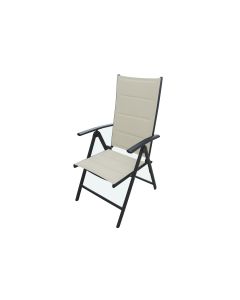 Sillon jard 68x55x104 posiciones natuur alum/text beige import