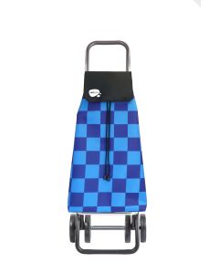 Carro compra 4 ruedas 43lt bolsa saco azul/negro bag dos+2 vivahogar