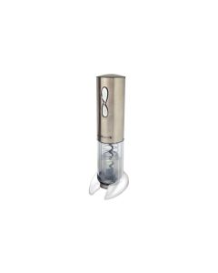 Sacacorchos botella pilas acero inoxidable plata vin bouquet