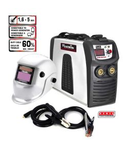 Grupo soldadura inverter 200amp pantalla metal negro cevik