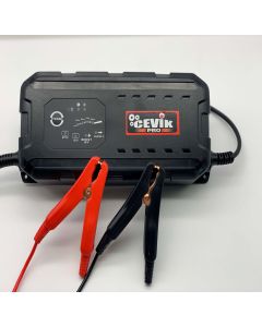 Cargador bateria 6/12v-1.1a plastico negro cevik