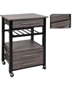 Carro cocina 600x500x845mm 3 cajones madera soromin koopman