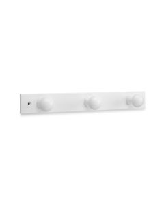 Colgador pared 3 pomos madera blanco 3773 inofix