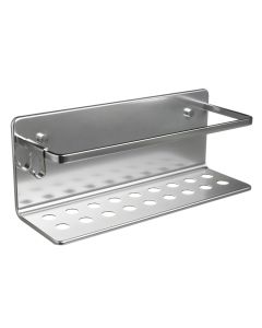 Cestillo baño 10,0x30,0x12,0cm tatay aluminio gris acero moon rectangular 660240