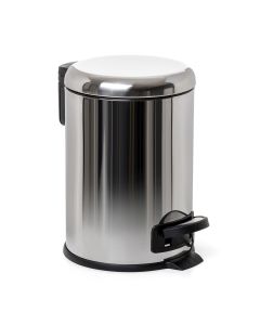 Cubo baño con pedal 3lt cubeta extraible acero acero nordic tatay