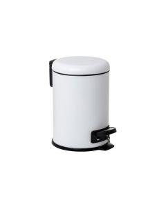 Cubo baño 3lt cubeta extraible acero blanco nordic tatay