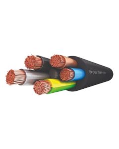 Manguera de 1kw exterior rvk 5g1,5 25mt top cable 35x35x8,5cm negro polietileno