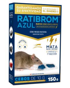 Raticida ratas cebo fresco 150gr ratibrom