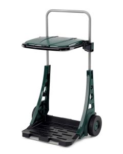 Carro basura 53x38x90cm jardín bikain metal/plastico bi011020 con ruedas bi01102