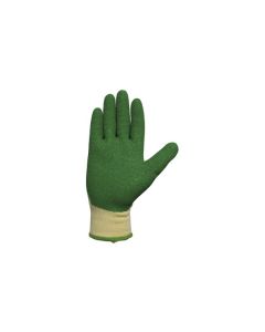 Guante construccion s07 juba poliester/algodon+látex palma me verde/amarillo
