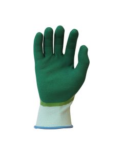 Guante jardineria xl10 recubrimiento nitrilo juba nylon sin costuras me verde