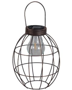 Colgante exterior 20,7x37cm solar luxform metal cobre decoración solar sheffield