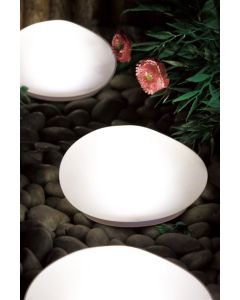 Piedra exterior 14,5 x 12,7 x 8cm solar luceco cristal blanco legsgsl14-01 legsg