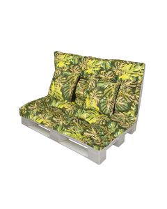 Cojin palet 120x80x20cm+120x50x20cm ht tex/imperm indigo 4 p