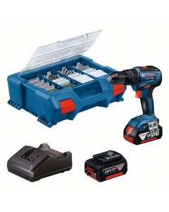 Taladro percutor bateria litio sin escobillas 13mm/ 18v/2bat 4ah gsb 18 v-55+82 acc bosch 06019h530a