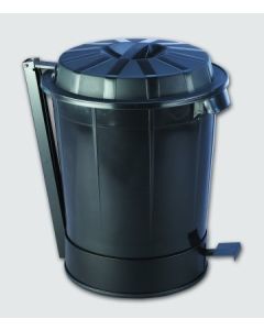 Cubo industrial con pedal 70 lt polipropileno negro denox 23200