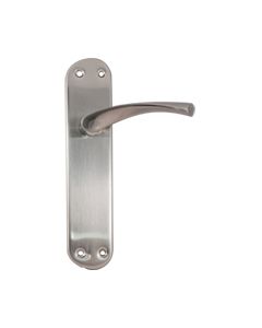 Manivela puerta 7079 placa ancha 70x280mm acero/aluminio 707 micel