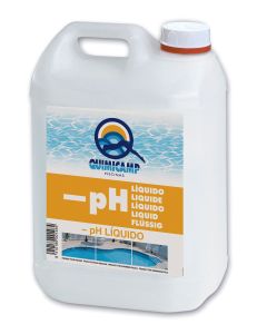 Reductor piscina 5lt ph liquido quimicamp clorhidrico 203205 agua alcalina 20320