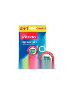 Bayeta limpieza microfibras vileda microfibras ultrafresh 2+1 77606