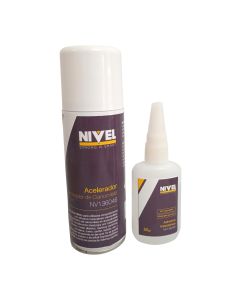 Adhesivo instantaneo cianoacrilato activador 50gr+200ml nivel