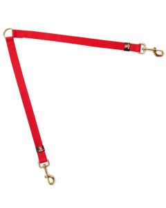 Correa mascota acople arppe nylon rojo basic 2 perros 4077011501 136086