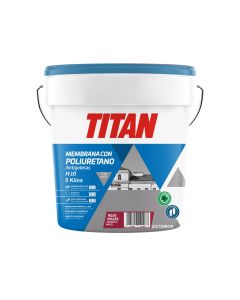 Pintura antigoteras membrana poliuretano semi-mate exterior rojo ingles titan 5
