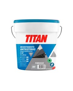 Pintura antigoteras acrilica con fibras semi-mate exterior gris titan 4 lt
