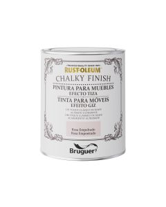 Pintura al agua para muebles rosa empolvado 750 ml chalky efecto tiza rust-oleum