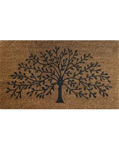 Felpudo decoracion 40x70cm rectangular dintex flock-scraper tree fibra coco 50-0