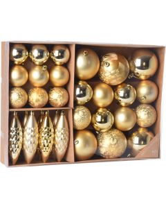 Juego navidad bolas koopman oro can207200 31 pz