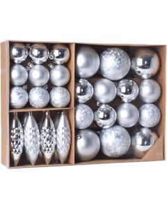 Juego navidad bolas koopman plata can207210 31 pz