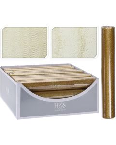 Mantel navidad 30x50cm koopman oro organza 767600050