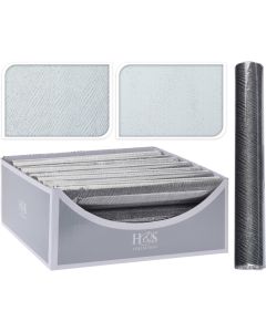 Mantel navidad 30x50cm koopman plata organza 767600060