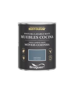 Pintura al agua para muebles azul oceano 750 ml cocina mate lisa rust-oleum co